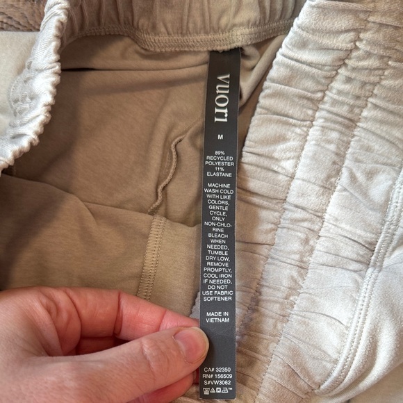 Vuori Women's Light Tan Athletic Shorts - Picture 3 of 4